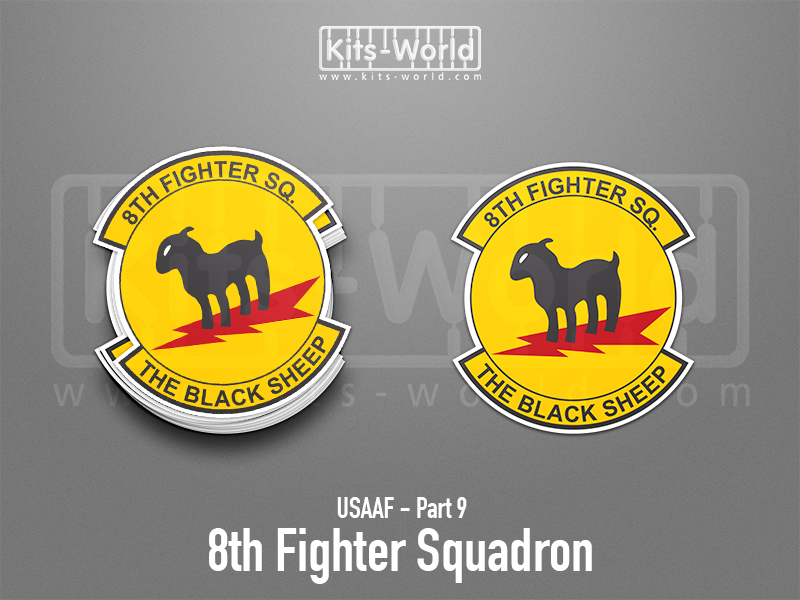 Kitsworld SAV Sticker - USAAF - 8th Fighter Squadron Height: 100 mm 
